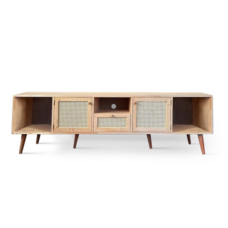 میز تلویزیون حصیری 6 باکس روما