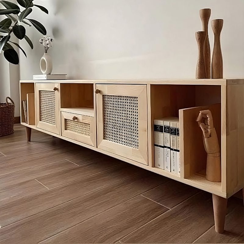 میز تلویزیون حصیری 6 باکس روما