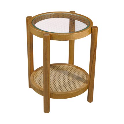 میز عسلی گرد حصیری پاریسا
