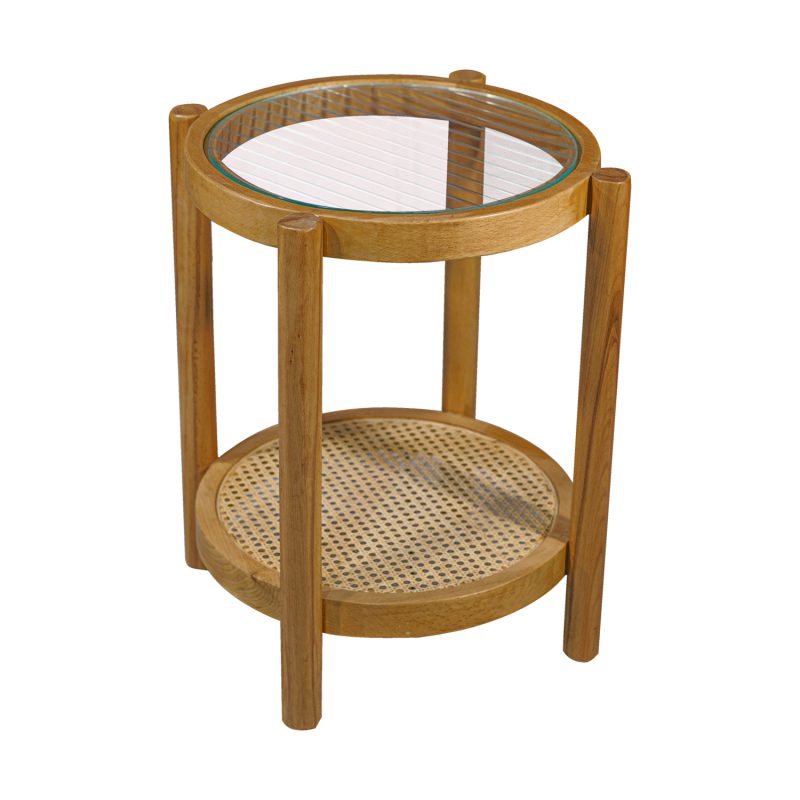 میز عسلی گرد حصیری پاریسا