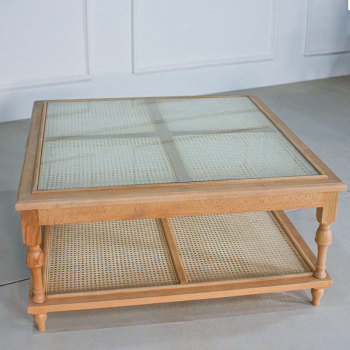 میز پذیرایی جلو مبلی حصیری رایکا - Image 3